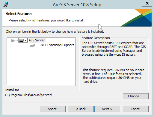 ArcGIS Server 10.8 setup
