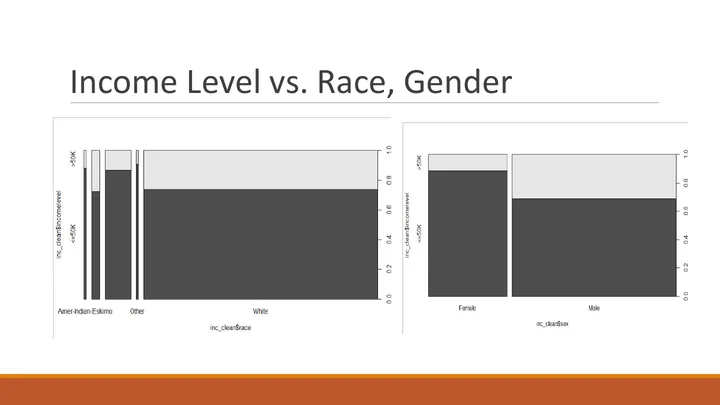 Original R study, slide 9: Race and gender exploration